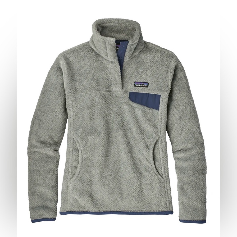 Patagonia Women's Re-Tool Snap-T Pullover in Grey Color Fleece Polartec sz M